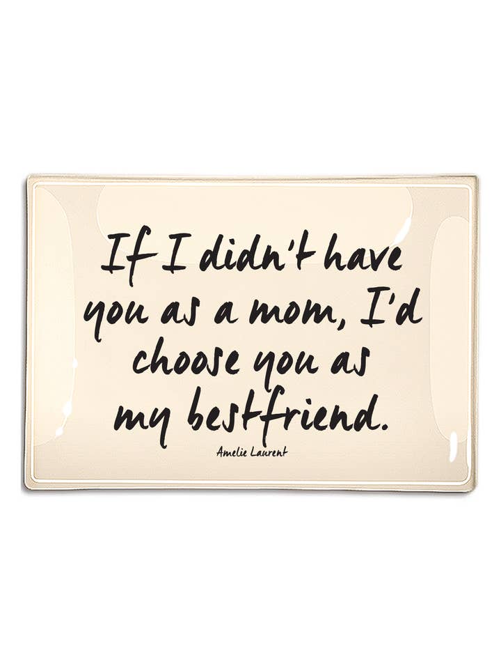 Se Eu Não Te Te Te Como Mãe Bandeja de Vidro Decoupage por atacado de Ben's Garden