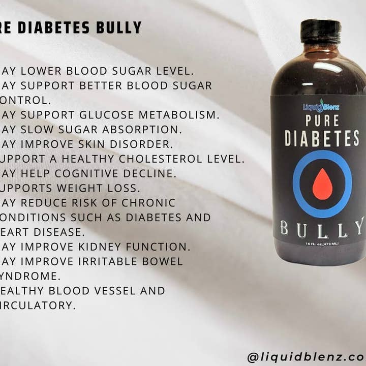 Rising Sun Distributors – wholesale Oral supplement/vitamin – Liquid Blenz Pure Diabetes Bully3