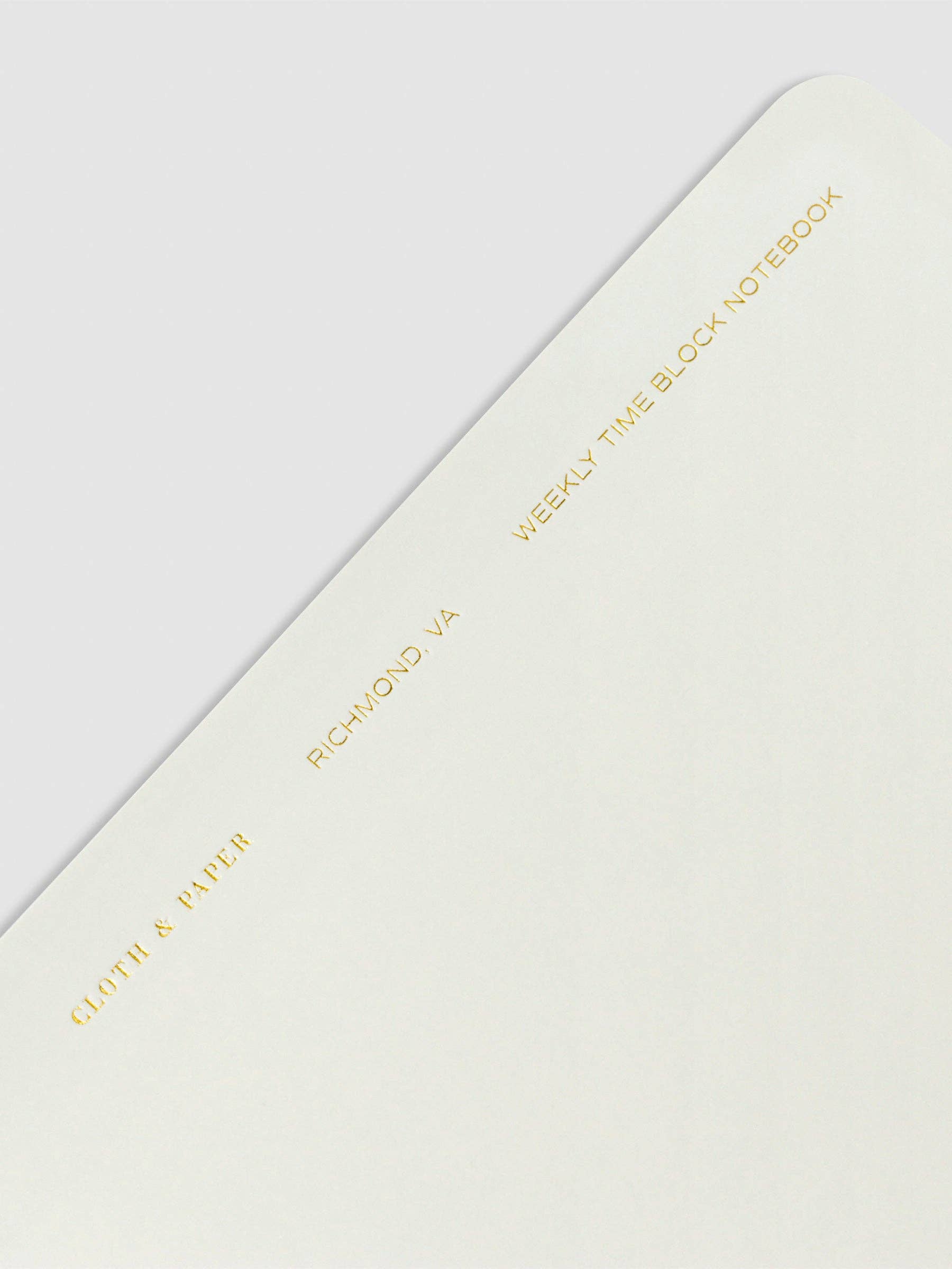 Cloth & Paper - Venta al por mayor Cuadernos - Cuaderno Time Block2