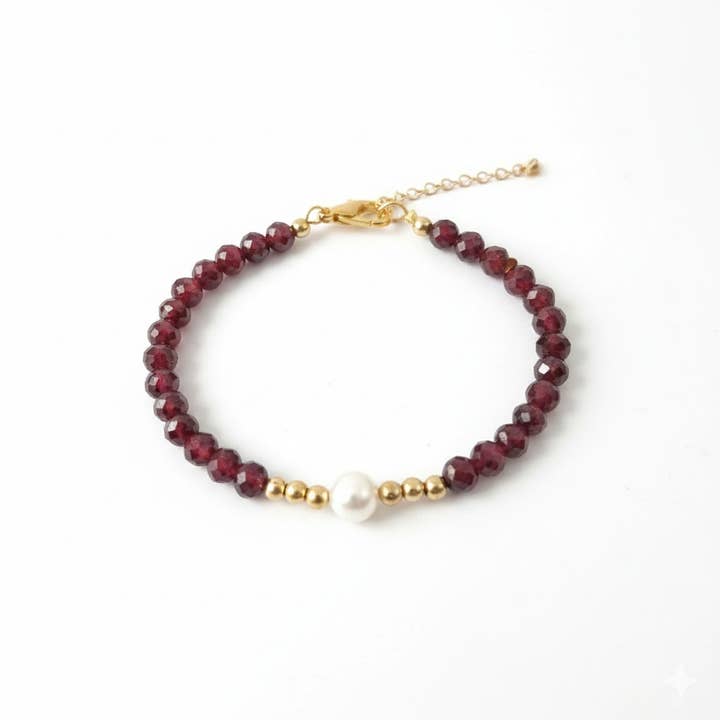 Justerbart armband med naturlig pärla och rubin för wholesale av KLS Gems and Jewelry