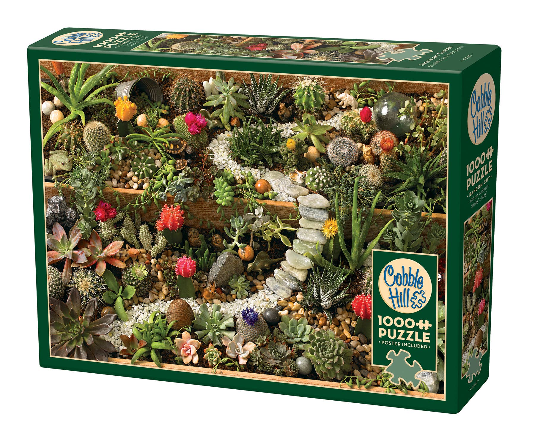 Outset Games and Cobble Hill Puzzles - Wholesale Puzzle - Adult - Succulent Garden 1000pc puzzle