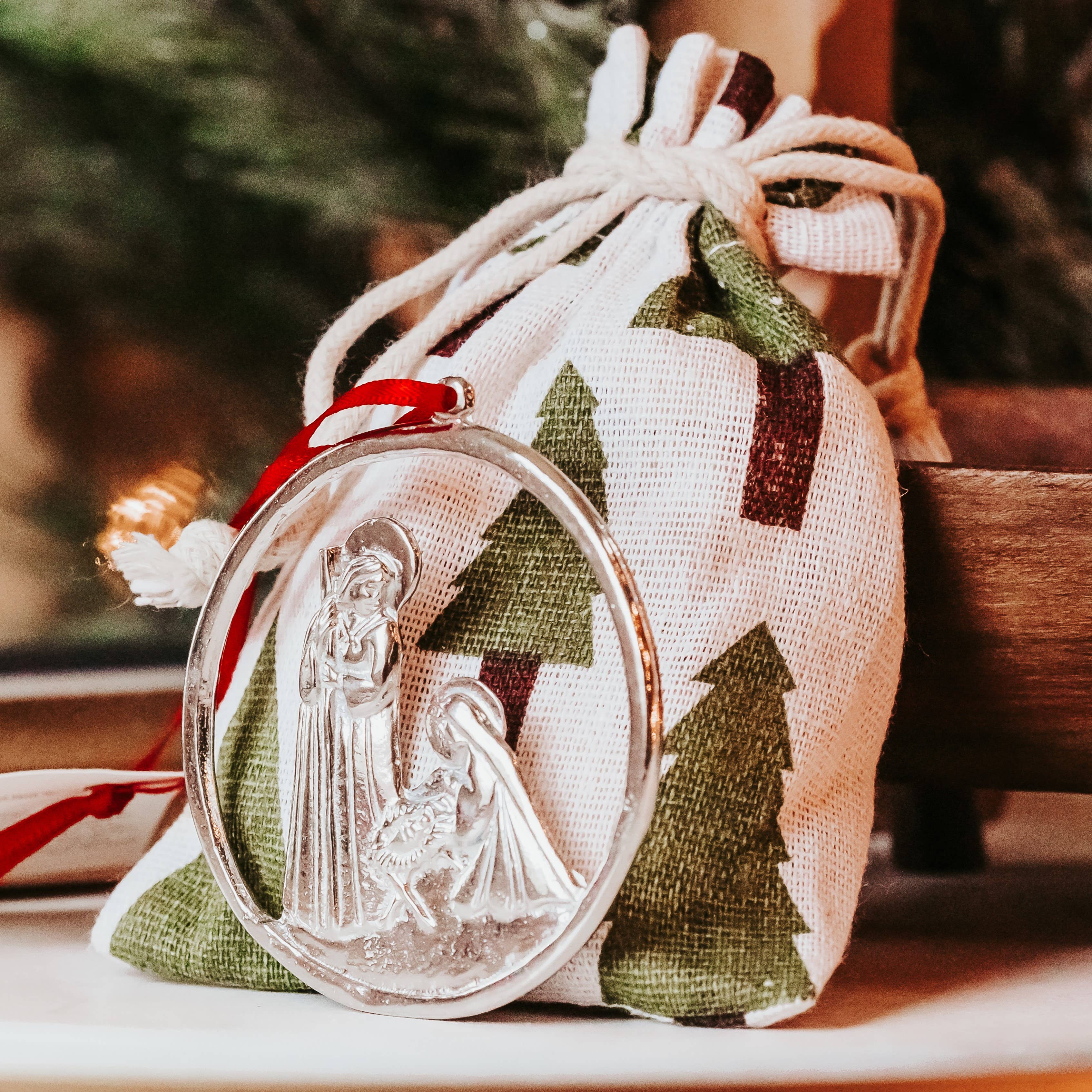 House of Morgan Pewter - Wholesale Ornament Set - Handmade Nativity Ornaments - Baby Jesus Manger Gifts9