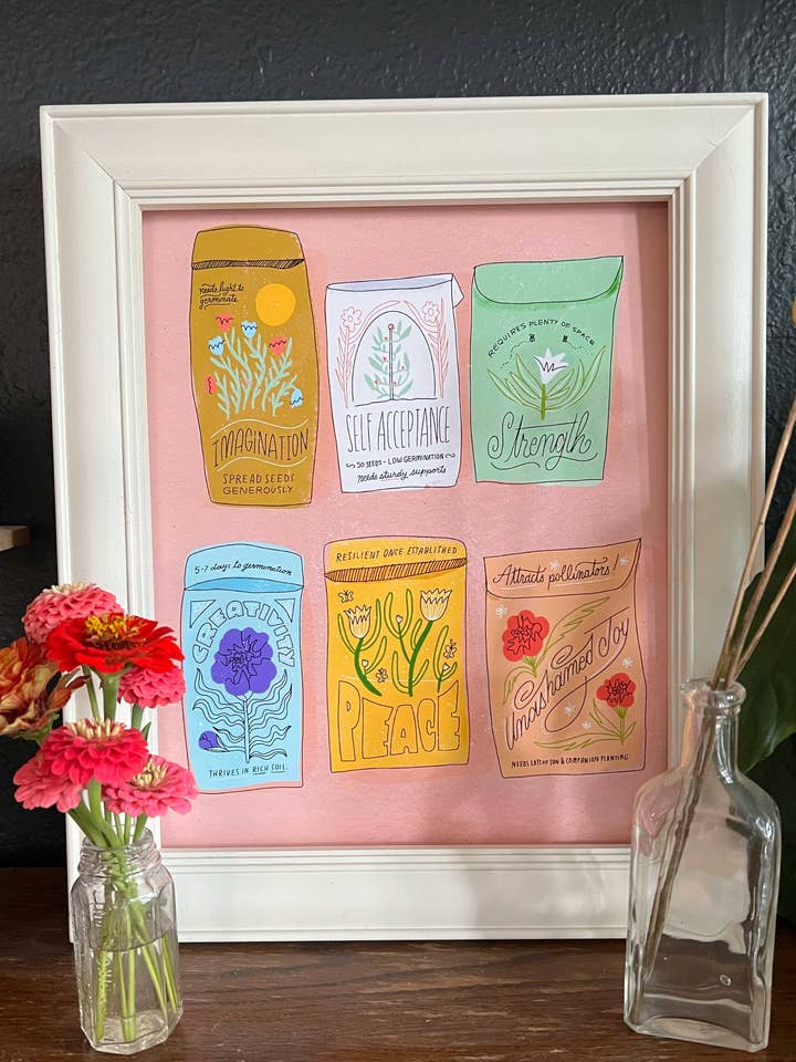 Impression d'art "Paquets de graines" pour la vente par Karli Fairbanks