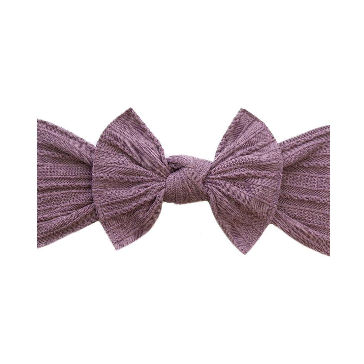 Baby Bling Bows - Wholesale Hair Bow - Baby - Baby Bling® Cable Knit Knot soft nylon headband6