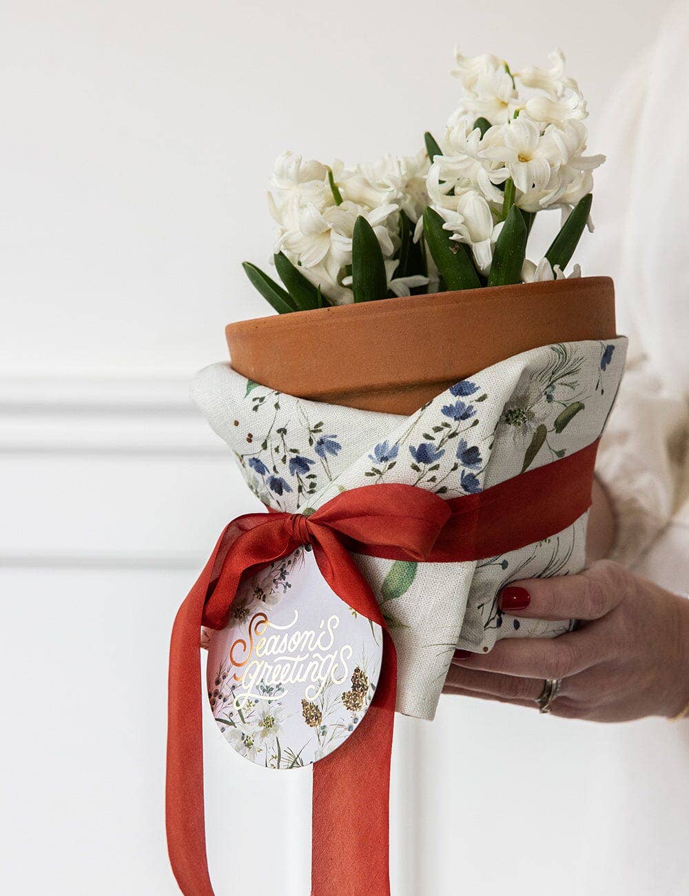 Bespoke Letterpress - Vente Étiquette cadeau - Étiquettes-cadeaux de Noël 12pk "Un jardin de Noël" (Boule)14