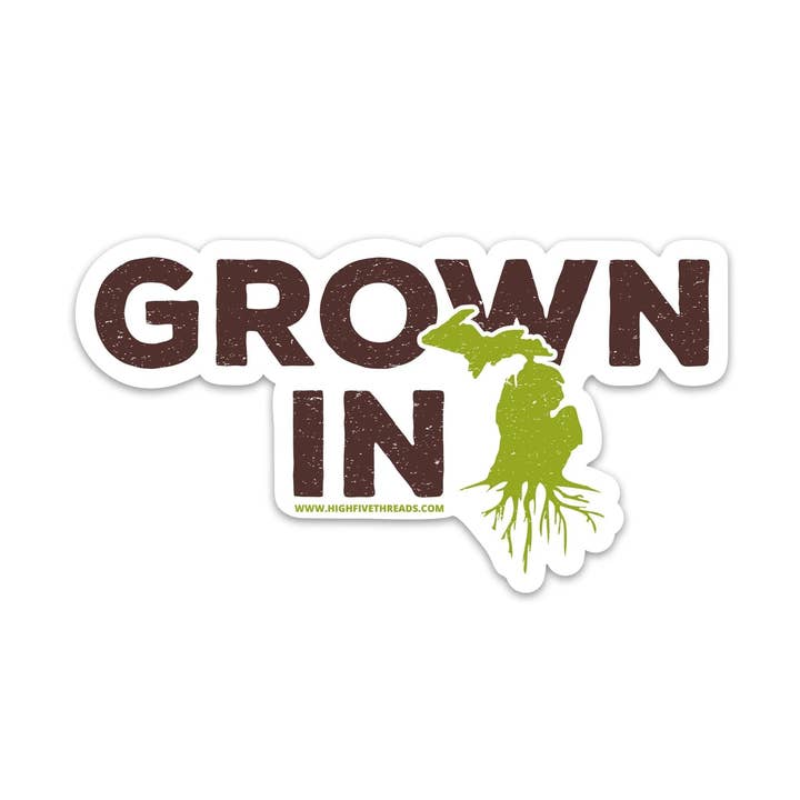 Autocollant Cultivé au Michigan pour la vente par Great Lakes Proud