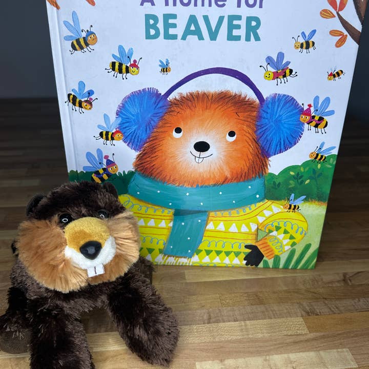 Un hogar para Castor + Peluche de Castor - Libro de imágenes de tapa dura para venta al por mayor de Scribble & Scroll