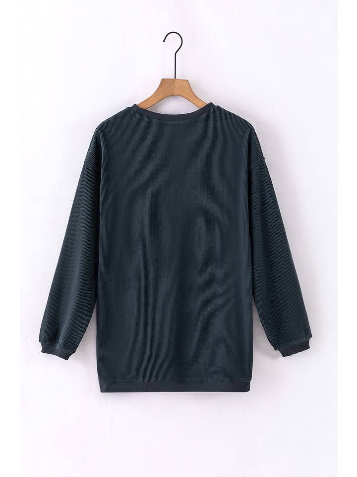 PartyEight - Wholesale Sweatshirt - Women's - Ribbed Corduroy Oversized Sweatshirt23