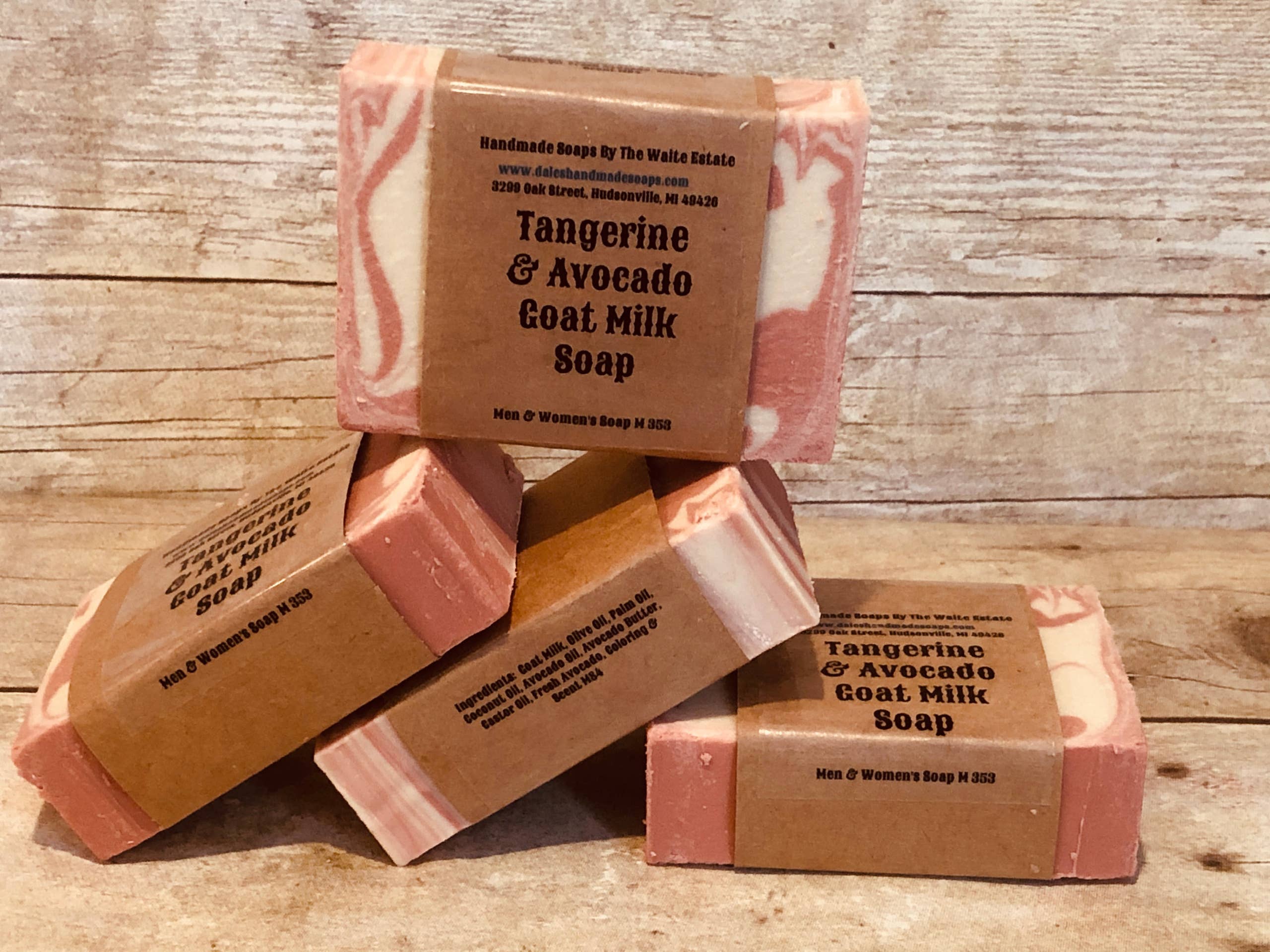 Dales Handmade Soaps & More - Wholesale Bar Soap - Tangerine & Avocado Goat Milk Soap2