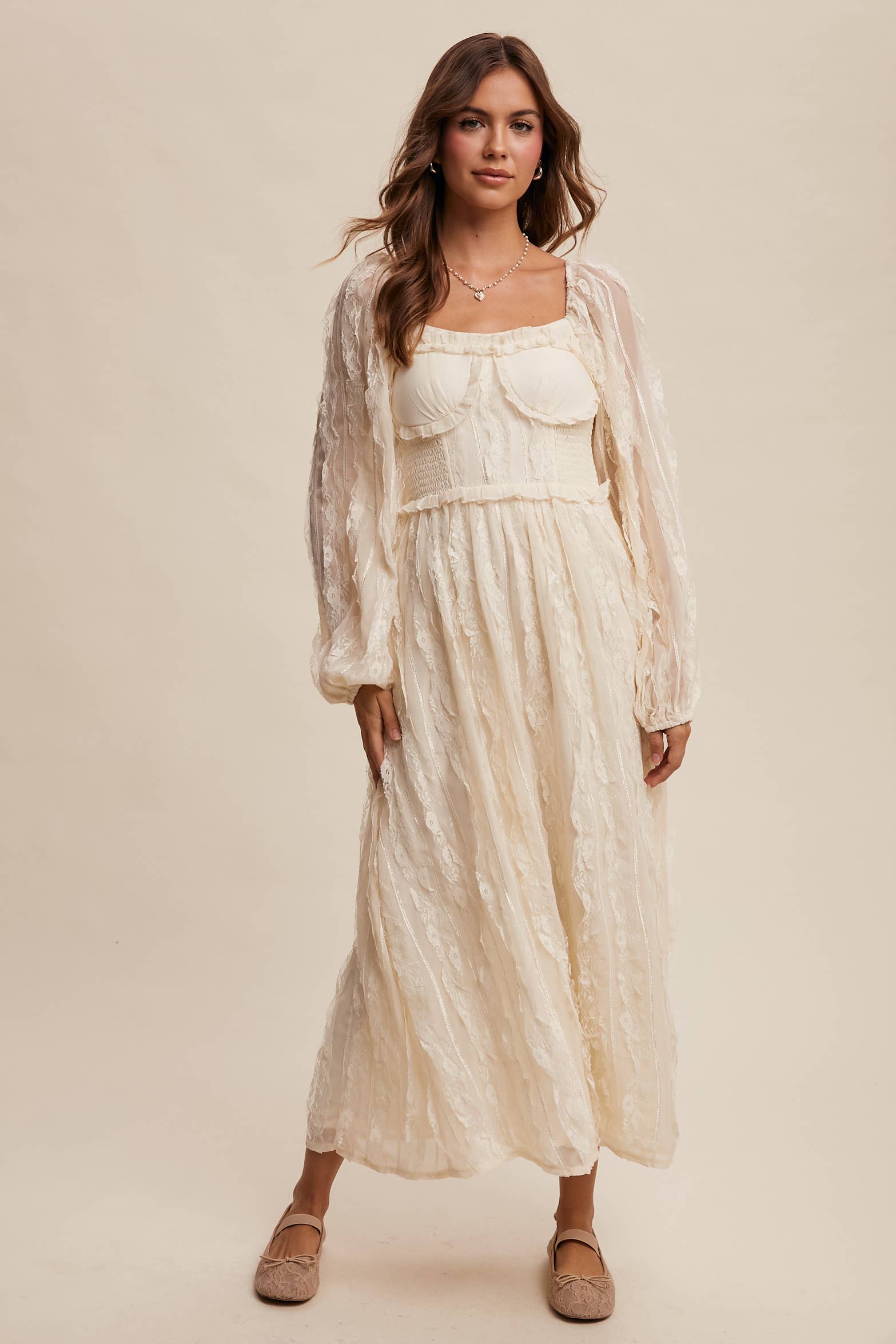 Listicle - Wholesale Dress - Women's - Romantic Lace Midi Dress10