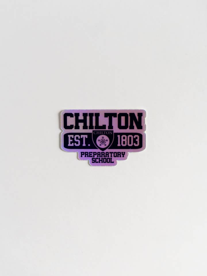 Chilton Preparatory School Holographic Sticker for wholesale by NatterDoodle
