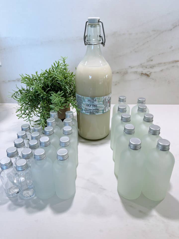 Starterkit Bulk Juicy Tonic 1L met lege flessen voor wholesale door SenShâ Cosmetics Sàrl