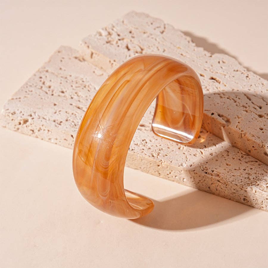 Dipped Shop – Pulseira de missangas por atacado – Pulseiras Abertas Acrílicas Tie-Dye Vintage DP25D6273