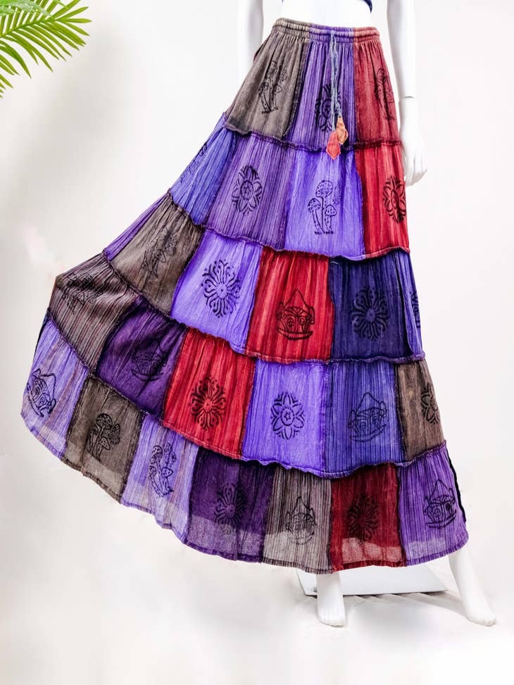 Tie Dye Double Layer Cotton Palazzo Pant – karmanepalcrafts