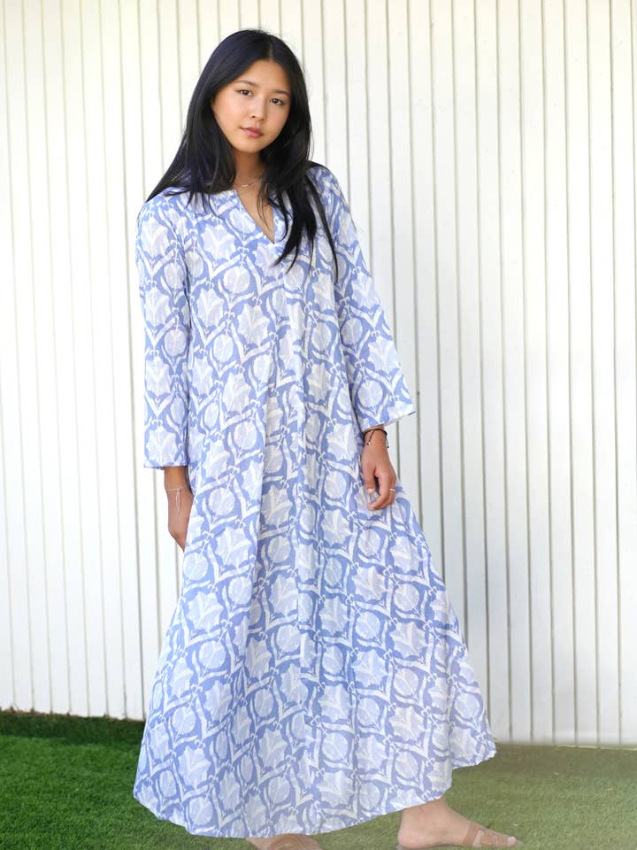 Calypso Addison Dress Lt. Blue for wholesale on Faire1