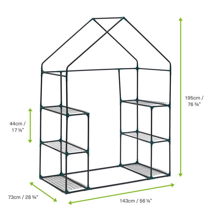 Bramble – Großhandel Blumentopf – 6-stöckiges Gewächshaus mit Durchgang1