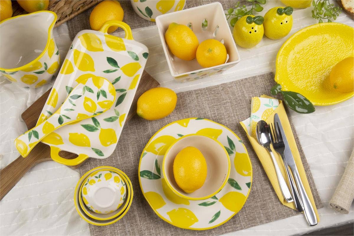 Truu Design - Wholesale Decorative Tabletop Object - Truu Design Lemons Ceramic Tabletop Decorative Series32