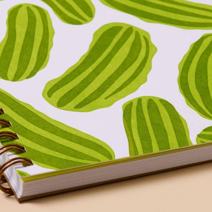 And Here We Are - Wholesale Notebook - Pickles Letterpress A5 Spiral Notebook - Made in USA - Foodie - Snack - Charcuterie - Back to School, Dinner Party, Housewarming Gift, - Stocking stuffer, Holiday, Gift Guide2