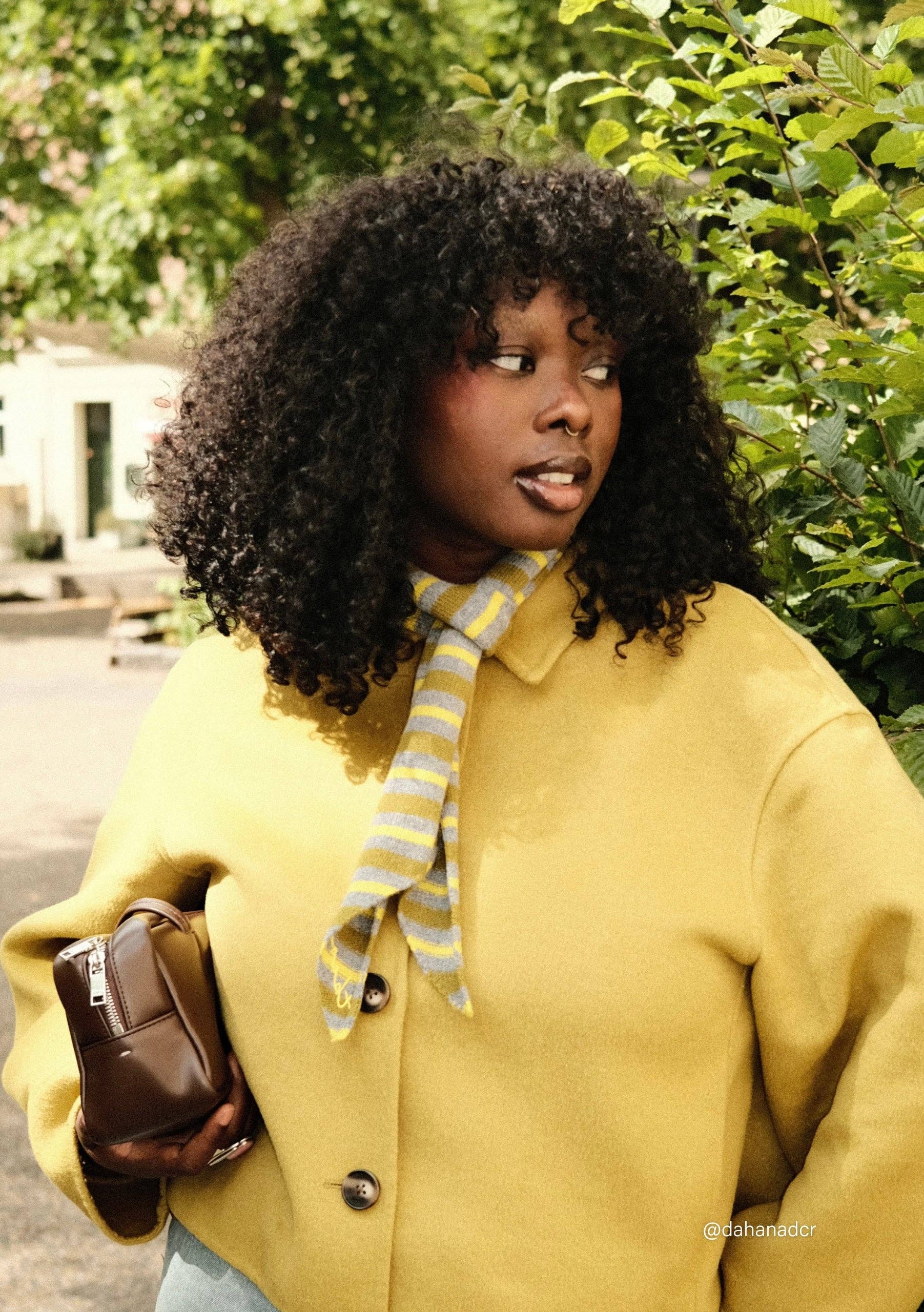 TBCo – wholesale Scarf – Women's – Merino Wool Neck Tie in Green Stripe1