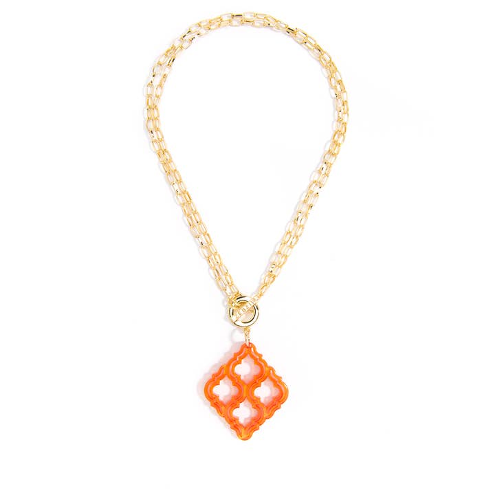 ZENZII Jewelry - Wholesale Pendant/Charm Necklace - Lattice Pendant Necklace1