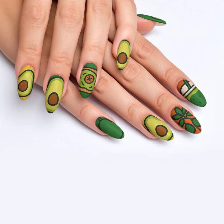 FYNE BODY - Wholesale Press-on/fake nails - Avocado Vibe Blast Avocado Press-On Nails19