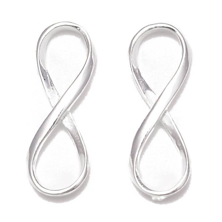 925 Sterling Silver Connector Clasp Size 6x19mm, 7pcs per Bag Sold by Bag for wholesale by CRCBEADS