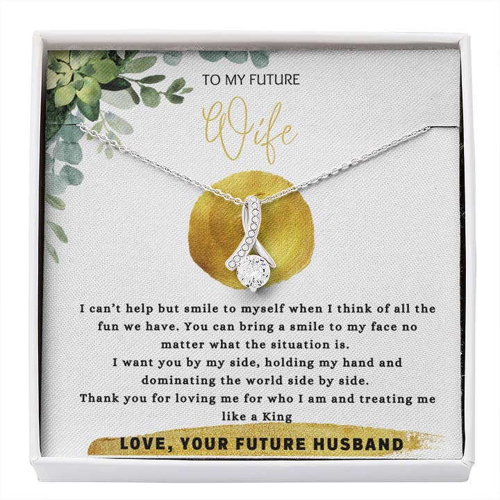 To my future wife necklace gift for valentines day for wholesale by Lavender Roses