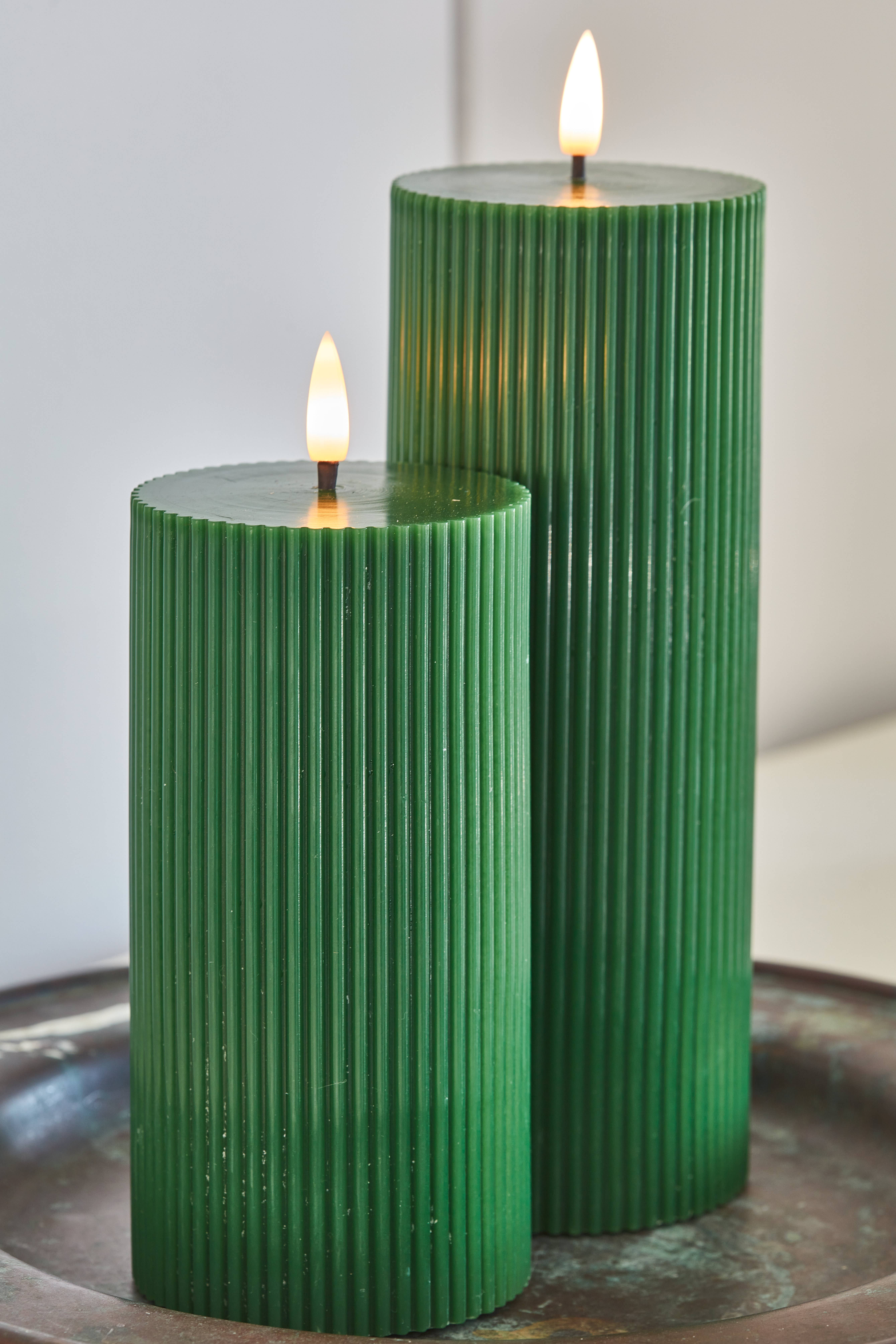 Lumina Of London AU - Wholesale Flameless candle - Ribbed Pillar Candles3
