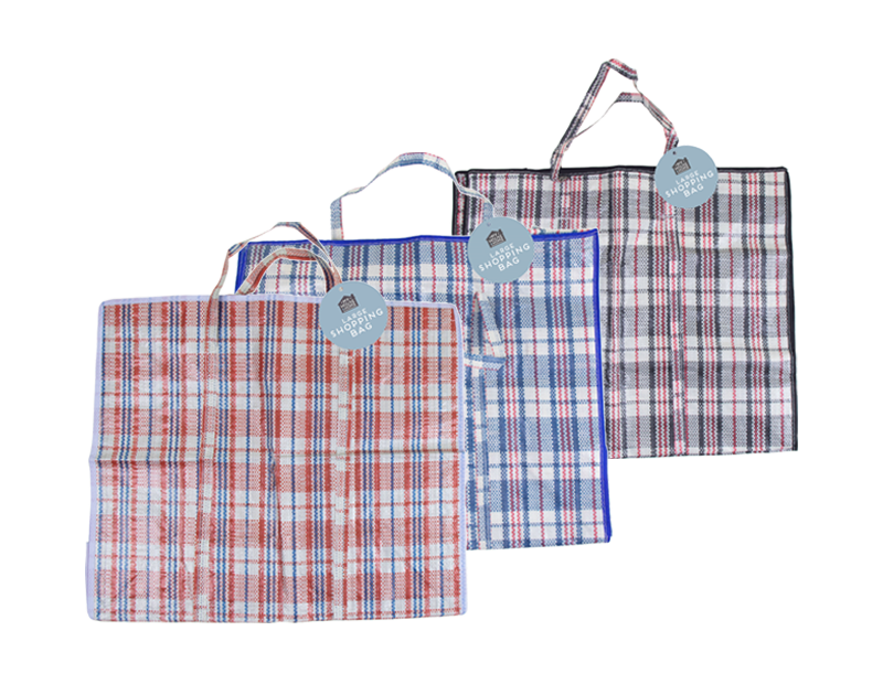 LMT-UK – wholesale Grocery/shopping bag – Large Check Shopping Bag0