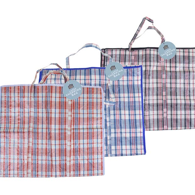 Grand sac à provisions à carreaux pour la vente par LMT-UK
