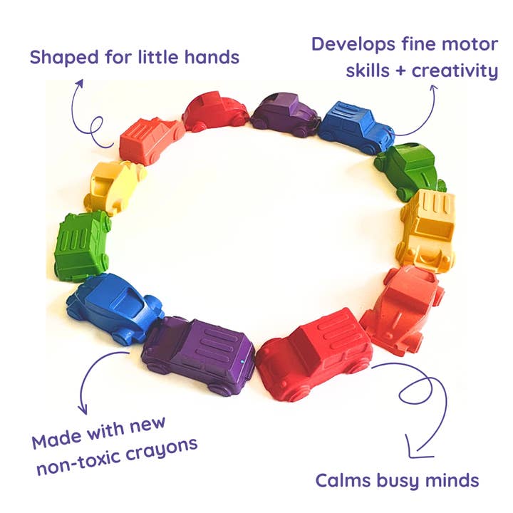 Wonder Hue Crayon Co. - Wholesale Crayons - Kids & Baby - Car Shaped Crayons, Kids Art Supplies5
