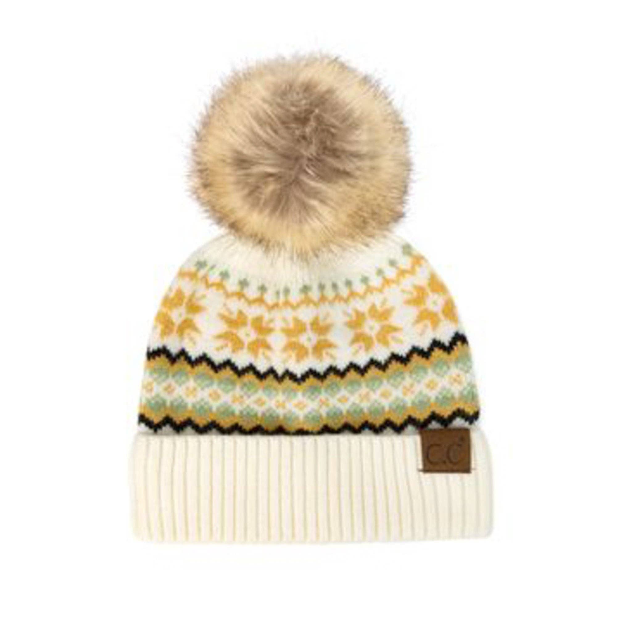 Truly Contagious - Wholesale Beanie - Women's - CC Nordic Fair Isle Beanie ( HAT-4029 )2