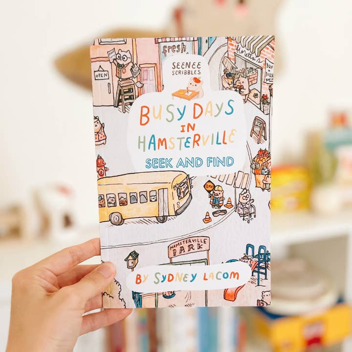 Dias ocupados em Hamsterville: Procurar e Encontrar Livro por atacado de Seenee Scribbles
