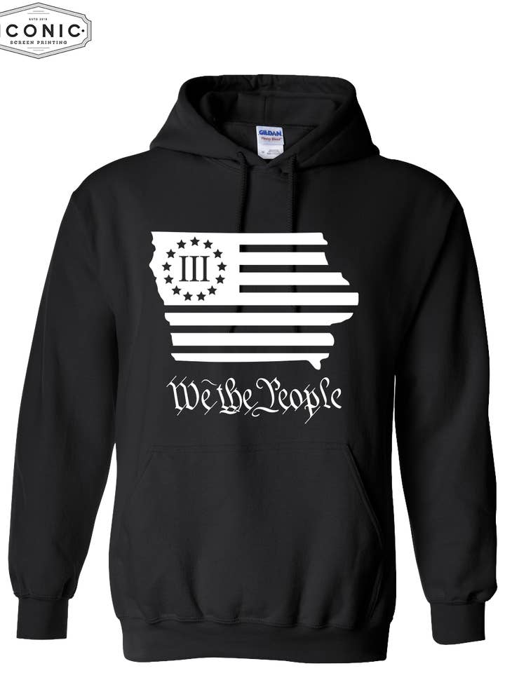 Vi Folket - Heavy Blend Hættetrøje for engroshandel hos Iconic Screen Printing