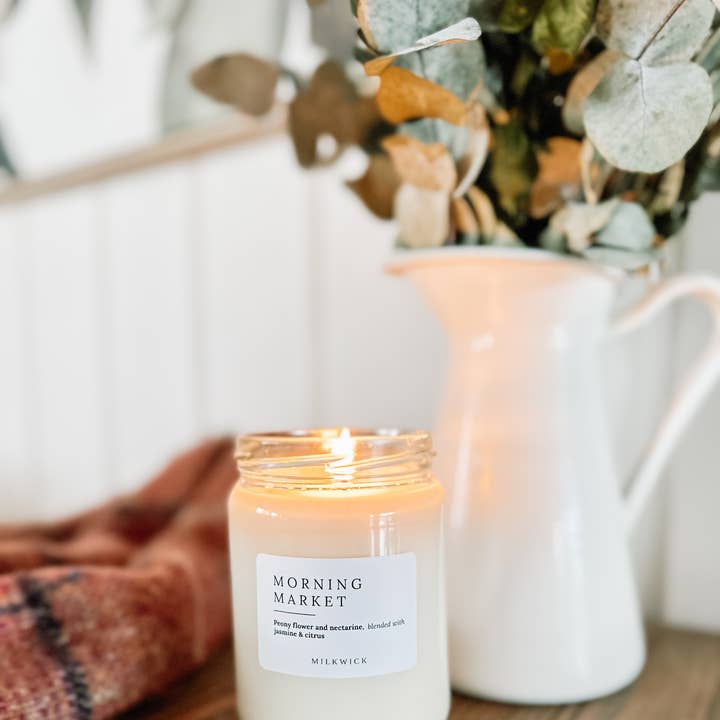 M I L K W I C K - Wholesale Jar/Filled Candle - Morning Market