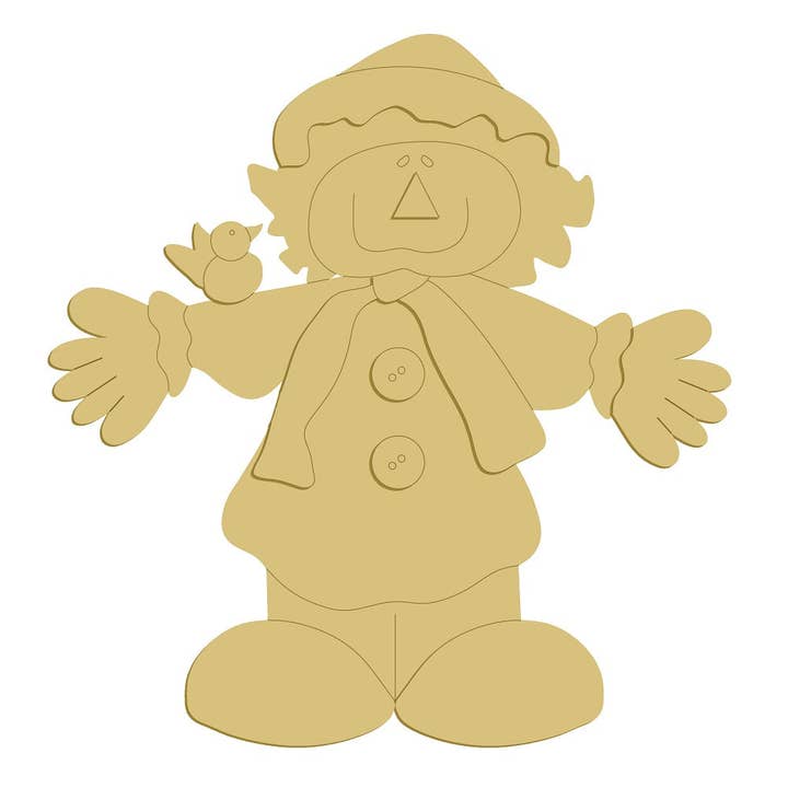 Spaventapasseri 3D, intaglio in legno non finito, stile 13 per la vendita all'ingrosso da parte di Diverse Woodworking