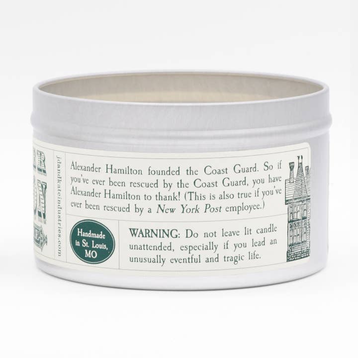 JD and Kate Industries - Wholesale Novelty Candle - Alexander Hamilton Scented Candle3