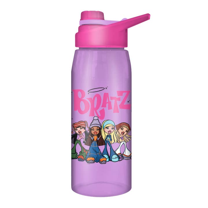 Bratz Logo And Group 28oz Water Bottle w Screw Lid for wholesale by Silver Buffalo