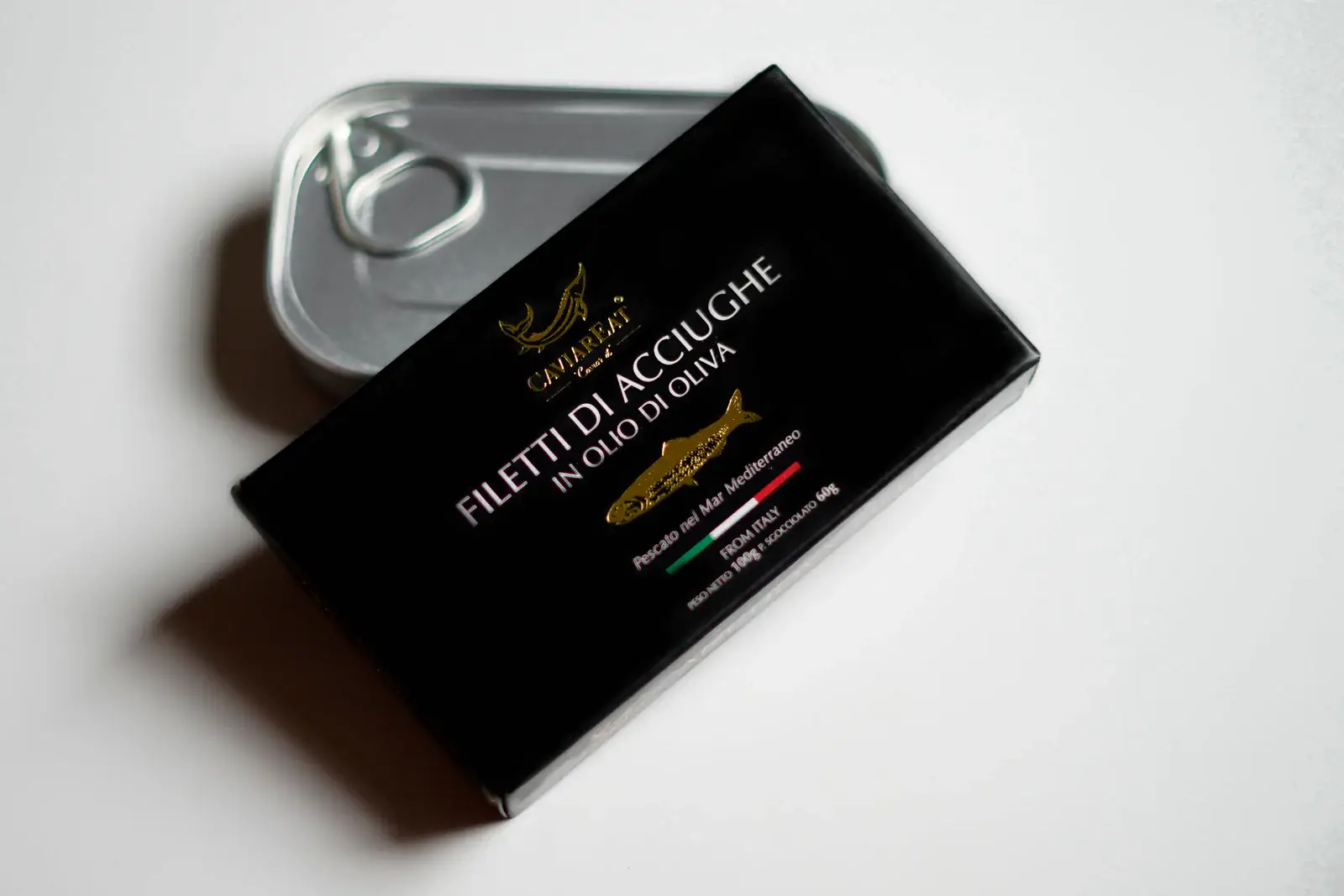 Truffleat srl - Wholesale Tinned Fish - Anchovy fillets in olive oil 100 gr1