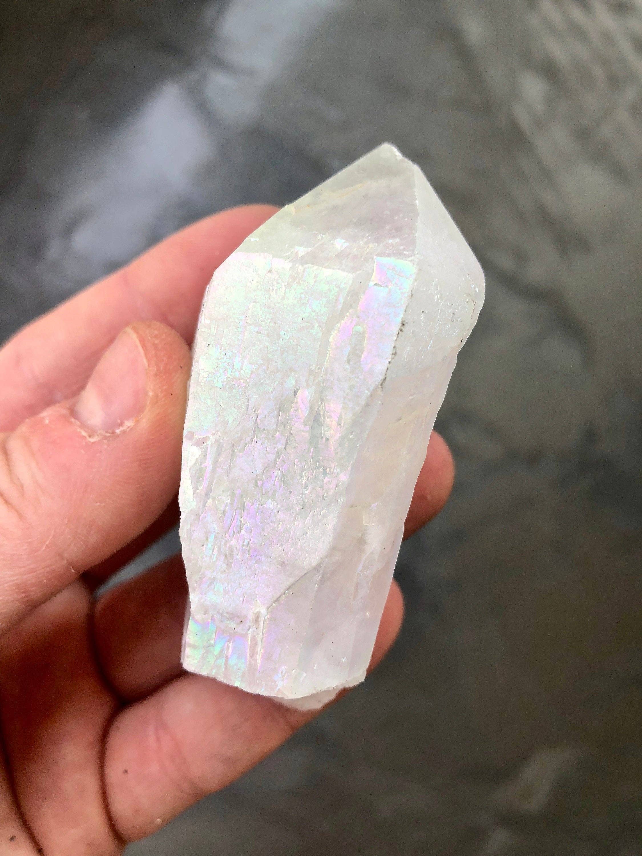 New Moon Beginnings - Wholesale Spiritual Stone/Crystal - Raw Angel Aura Quartz Crystal Point6