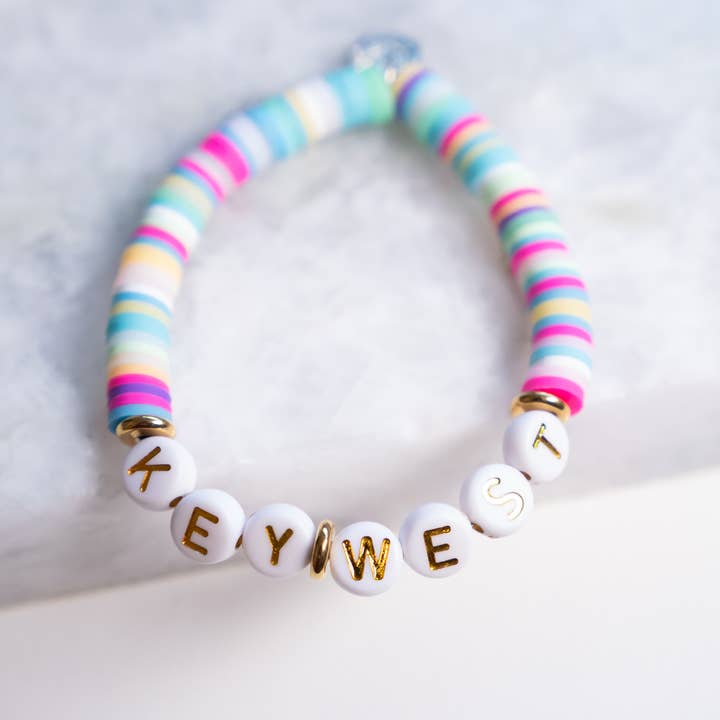 Haven - Wholesale Beaded Bracelet - Kids - Customizable Letter Bracelet - Polymer Clay - Kid Size6