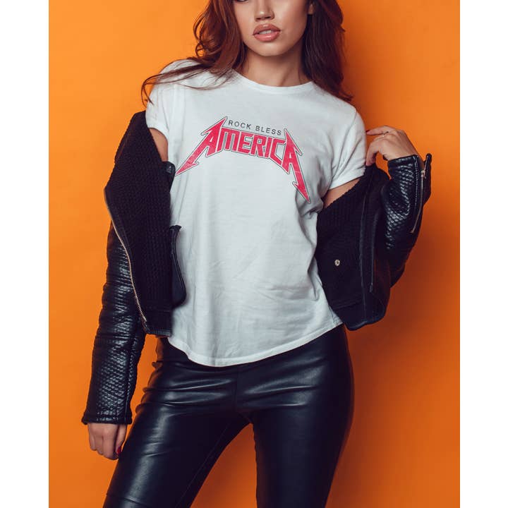 Rock Bless America T-Shirt for wholesale by Achitopia