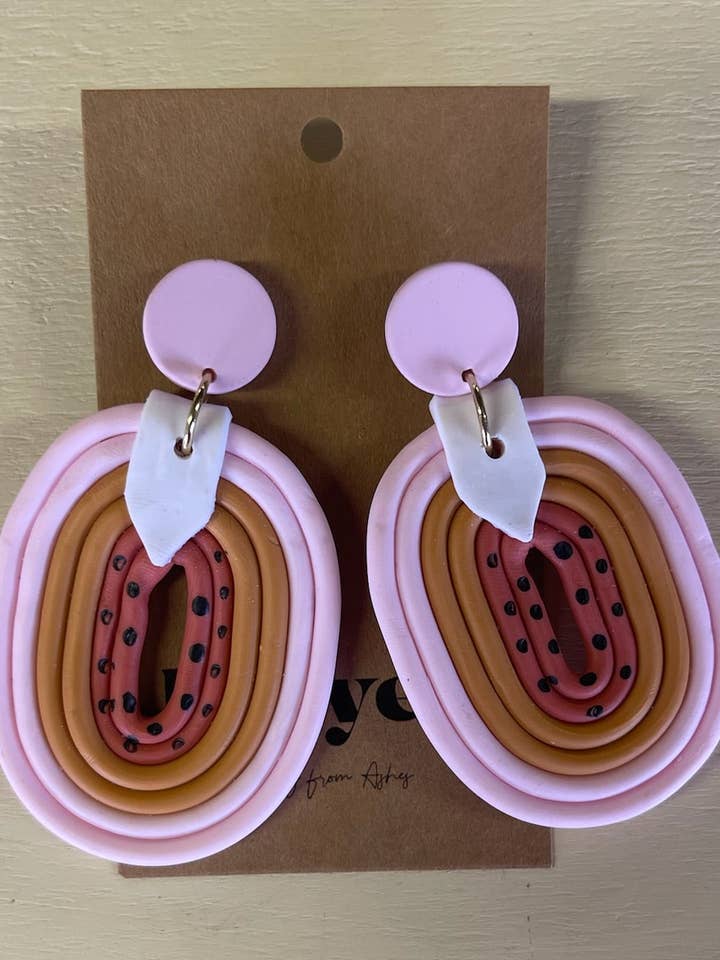 Pendientes «Cake Pop» en rosa chicle para venta al por mayor de Frayed