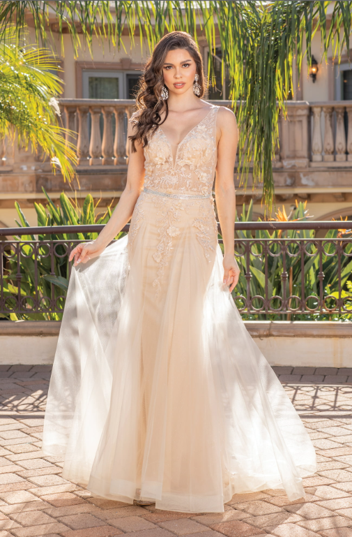 Dancing Queen Dress - Wholesale Gown - Women's - Illusion Neckline Prom Dress3