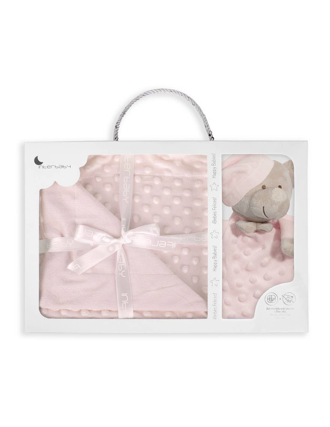 STAR WAY, S.L. - Wholesale Security/Cuddle Blanket - Baby - Attachment blanket set + embroidered baby comforter1