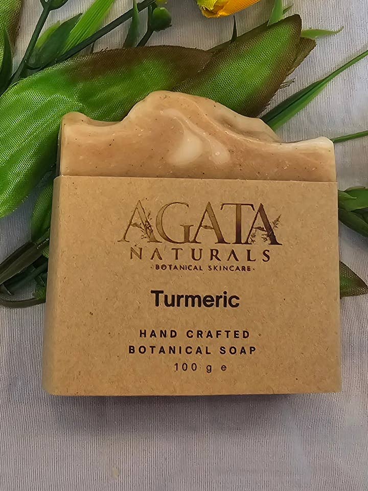 Turmeric Lemongrass Ginger Handmade Natural Soap for wholesale by Agata Naturals Ltd