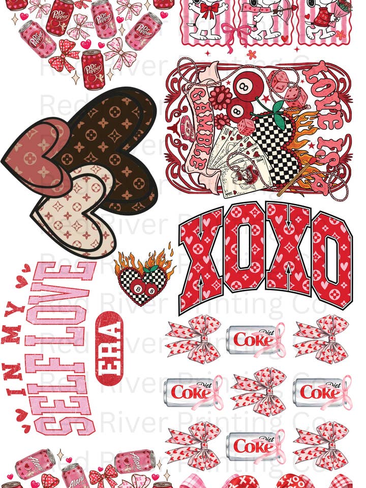 Nouveaux Valentins 2 pour la vente par Red River Printing Co