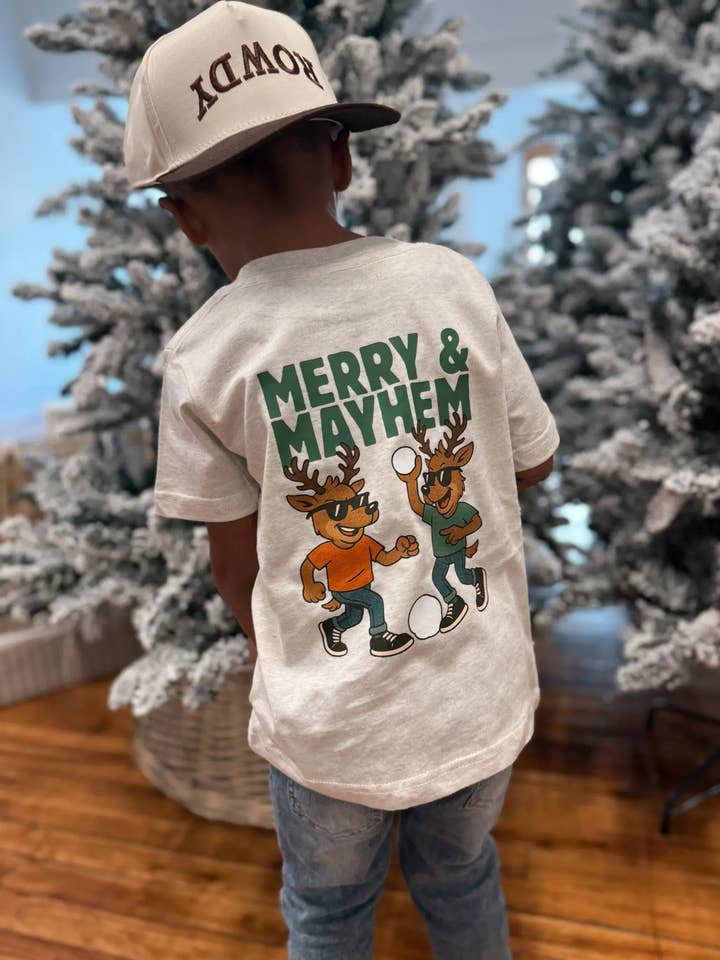 Merry and Mayhem- Baby/Toddler Tee for wholesale by Raising Brave