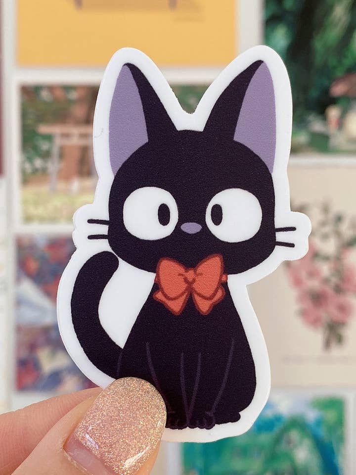 Studio Ghibli: Jiji Cat Sticker for wholesale by Cherry Rabbit