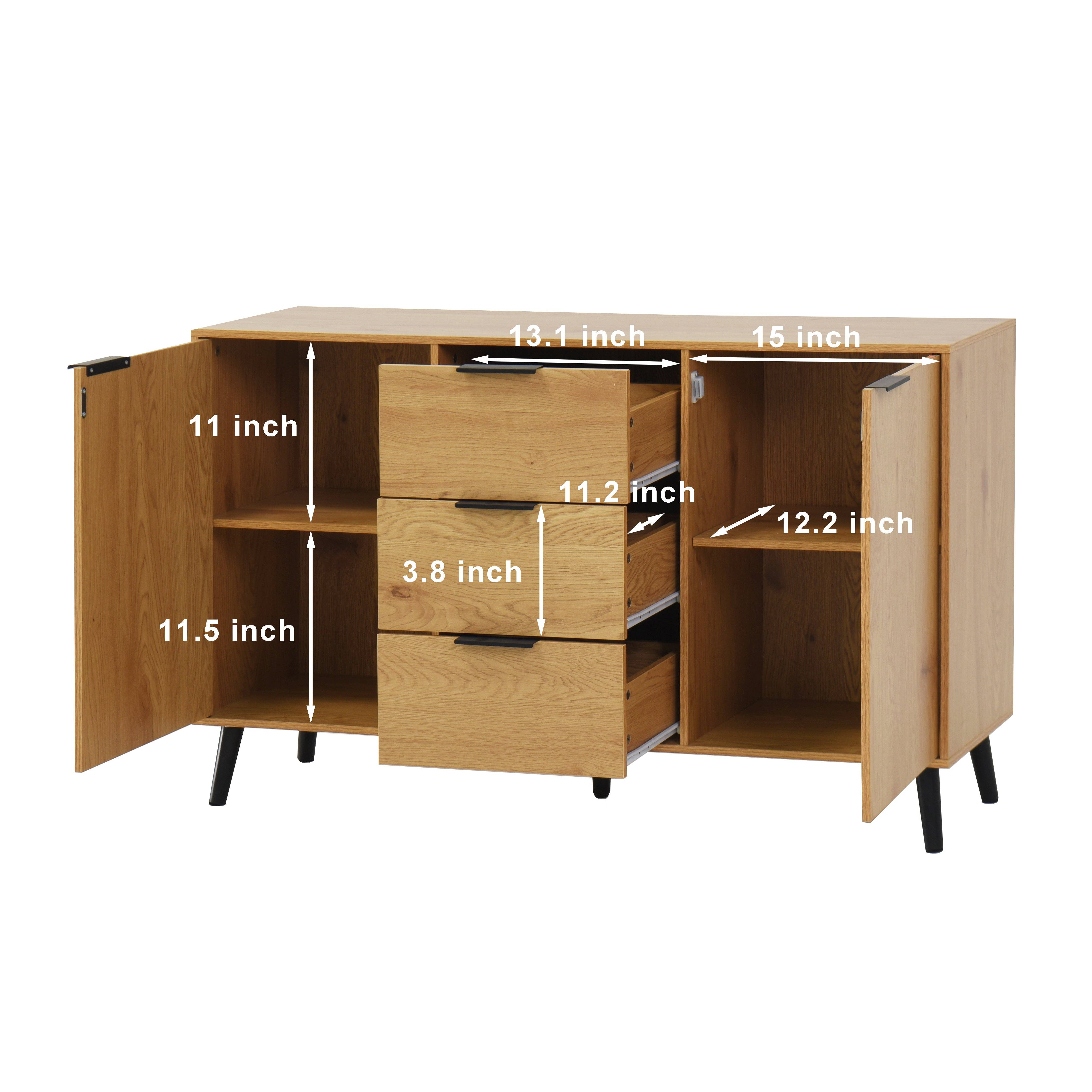 HOMYCASA DESIGN INC - Wholesale Cabinet - Zurich Sideboard Buffet Cabinet with Storage7